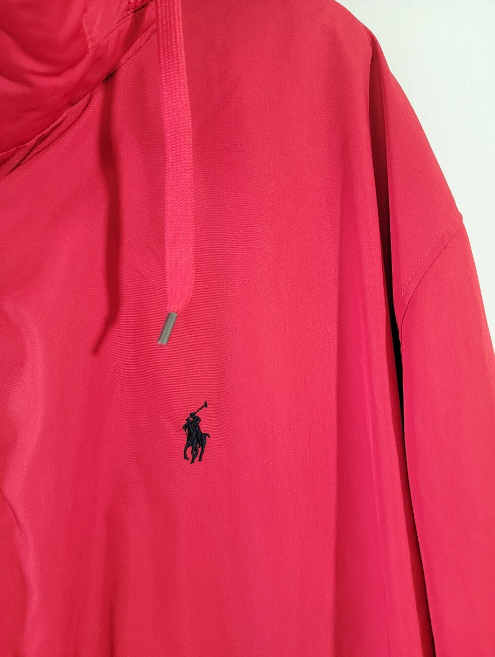 POLO Ralph Lauren Red Full-Zip Windbreaker Jacket Sz 4XLT Inner Pocket Outdoor - Picture 4 of 13